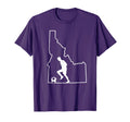 Idaho Map Soccer Player Gift Idaho T-Shirt - Fun Novelty Design Men Women