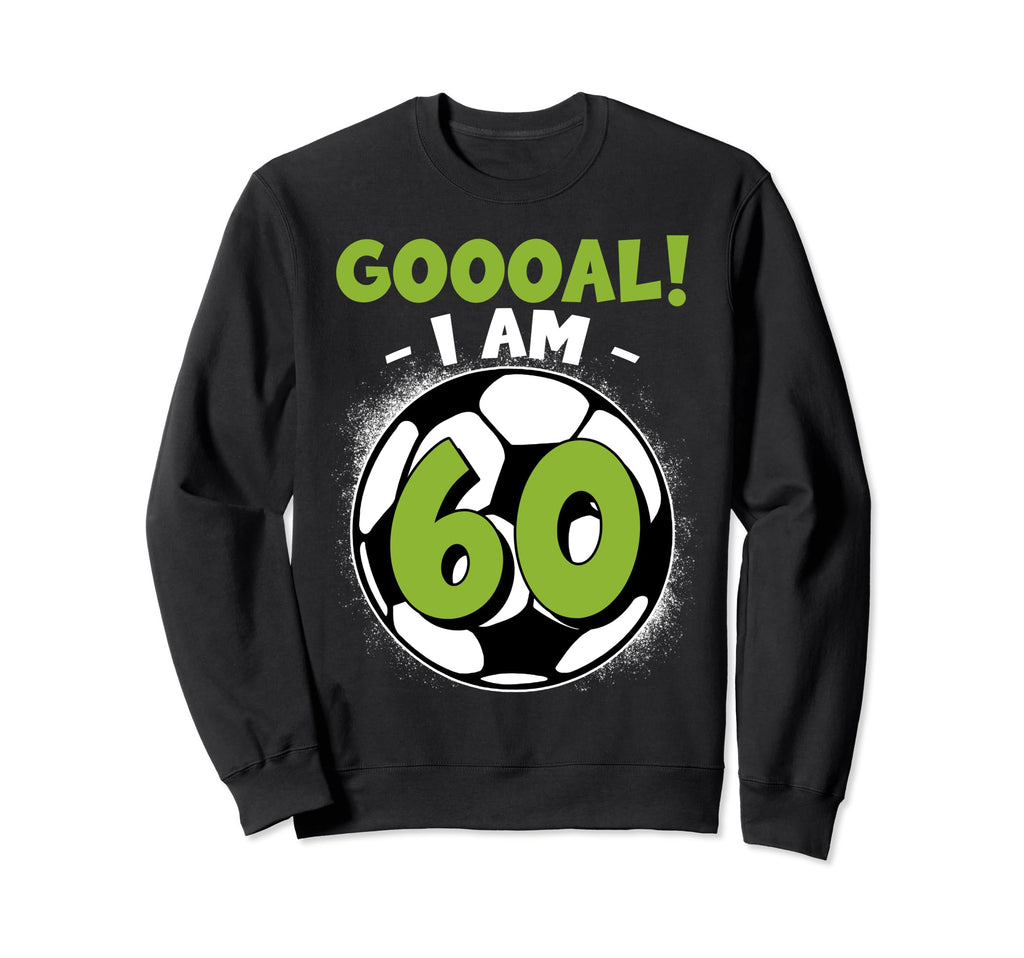 60 Year Old Birthday Soccer Themed Sweatshirt - Unique Graphic Men Women