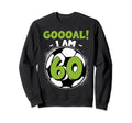 60 Year Old Birthday Soccer Themed Sweatshirt - Unique Graphic Men Women