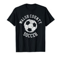 Walsh County Soccer Distressed 90S T-Shirt - Trendy Graphic Unisex