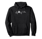 Soccer Heartbeat Soccer Ball Hoodie - Casual Everyday Wear Men Women