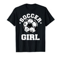 Soccer Funny Soccer Ball Distressed T-Shirt - Graphic Print for Adults