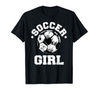 Soccer Funny Soccer Ball Distressed T-Shirt - Graphic Print for Adults