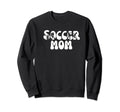 Soccer Mom Futbol Player Silhouettes Sweatshirt - Minimalist Print Unisex