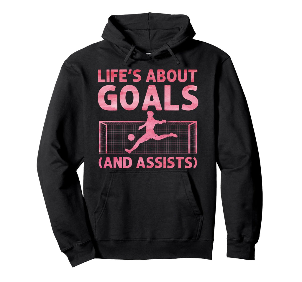 Funny Soccer Art Gag Soccer Player Hoodie - Graphic Print Unisex
