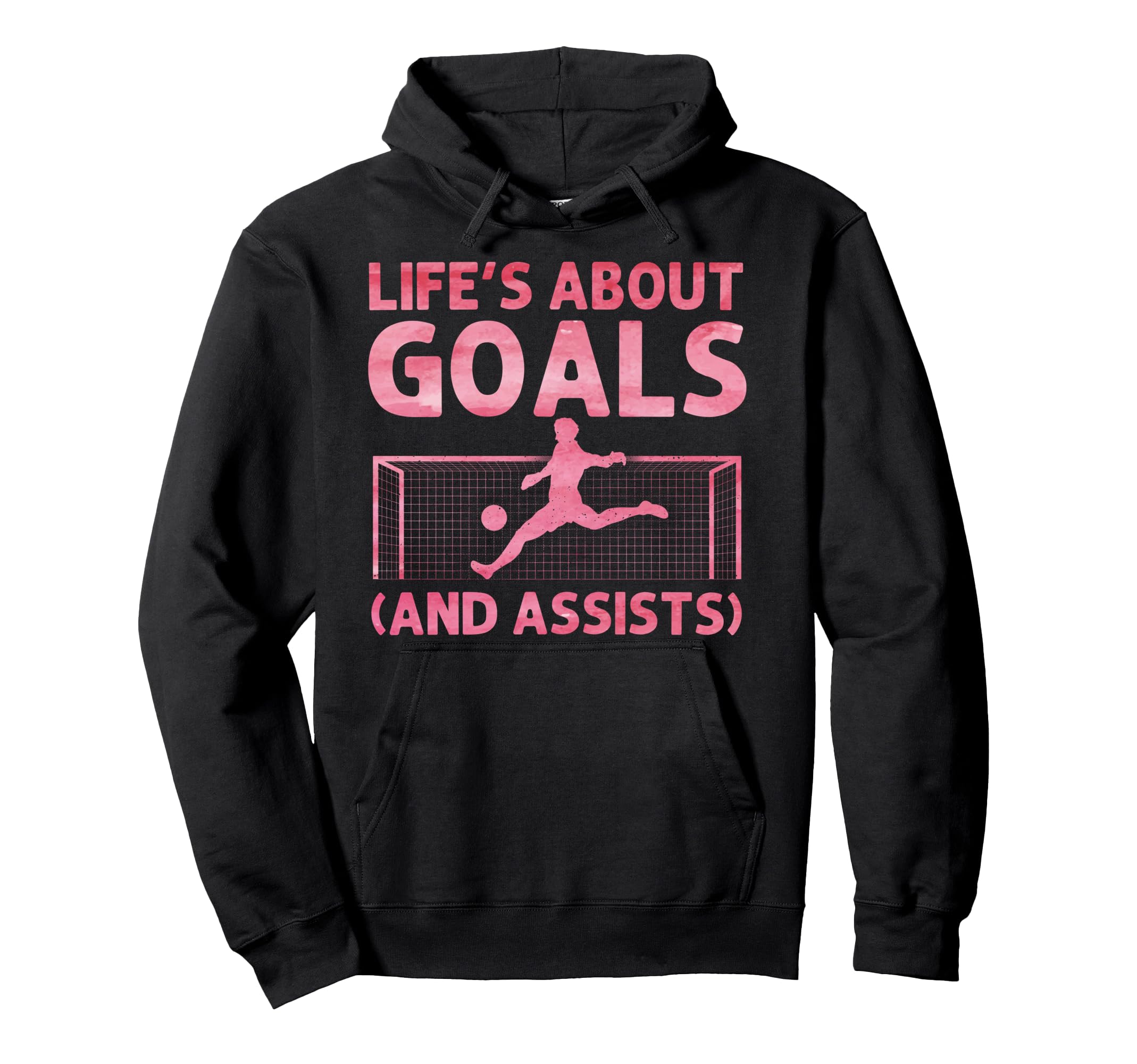 Funny Soccer Art Gag Soccer Player Hoodie - Graphic Print Unisex