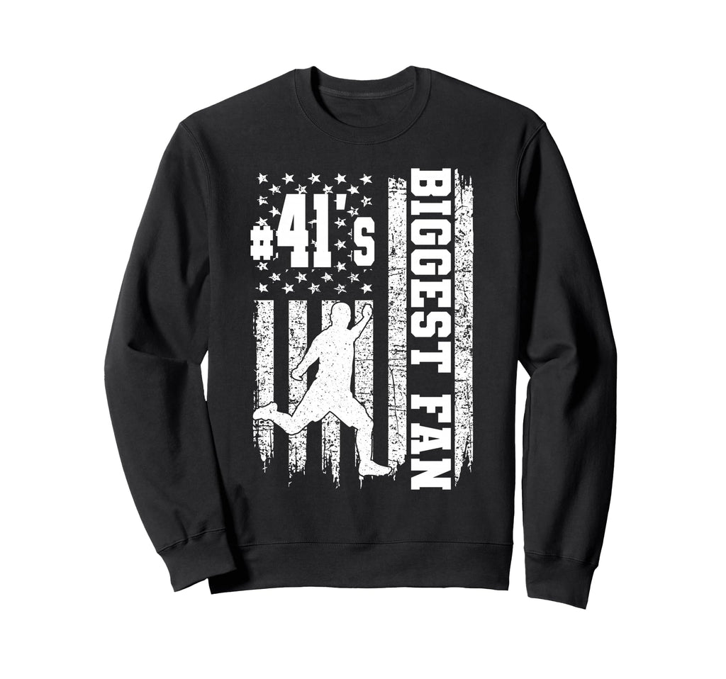 Soccer Biggest Fan Number 41 Proud Sweatshirt - Trendy Graphic for Adults