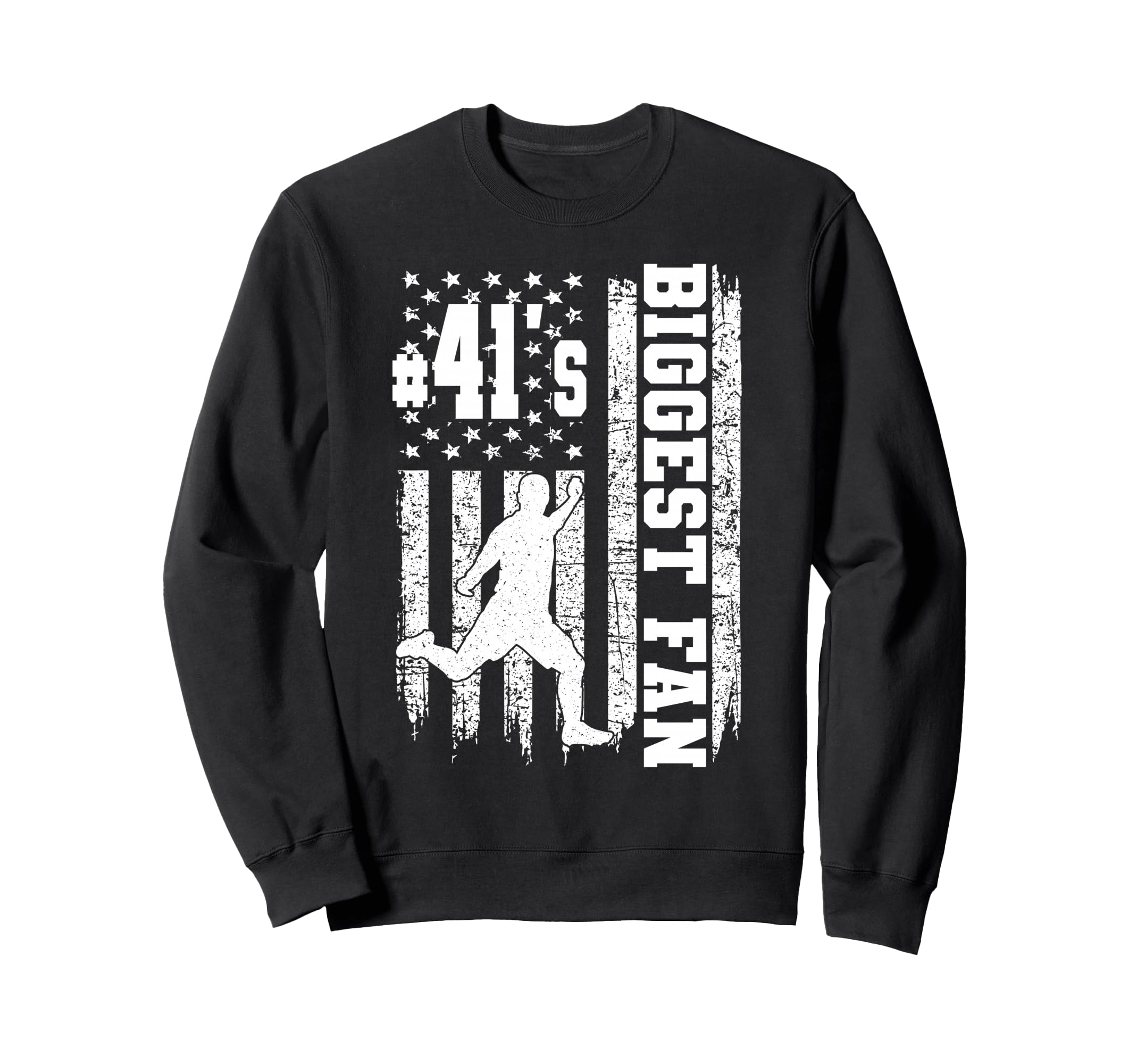 Soccer Biggest Fan Number 41 Proud Sweatshirt - Trendy Graphic for Adults
