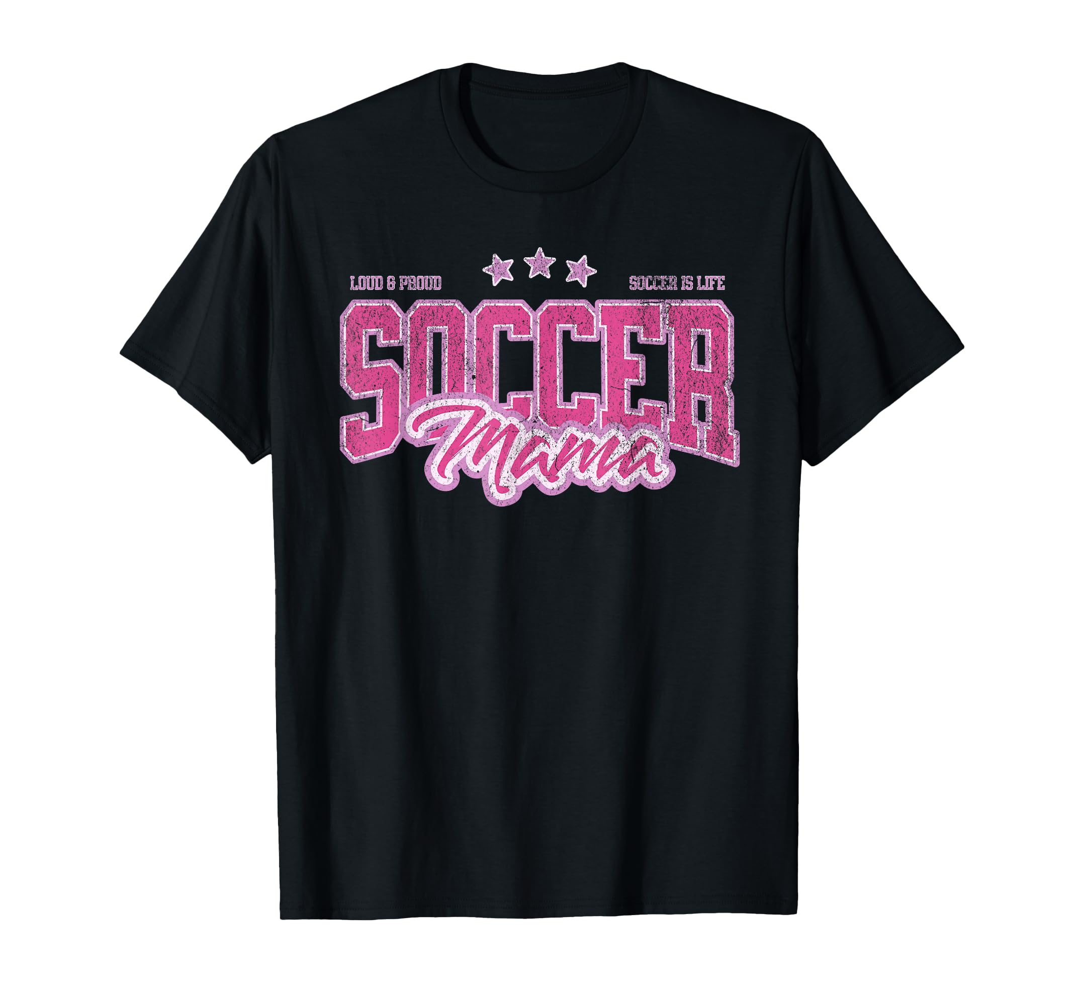 Soccer Mama Funny Proud Soccer Mom T-Shirt - Trendy Graphic for Adults