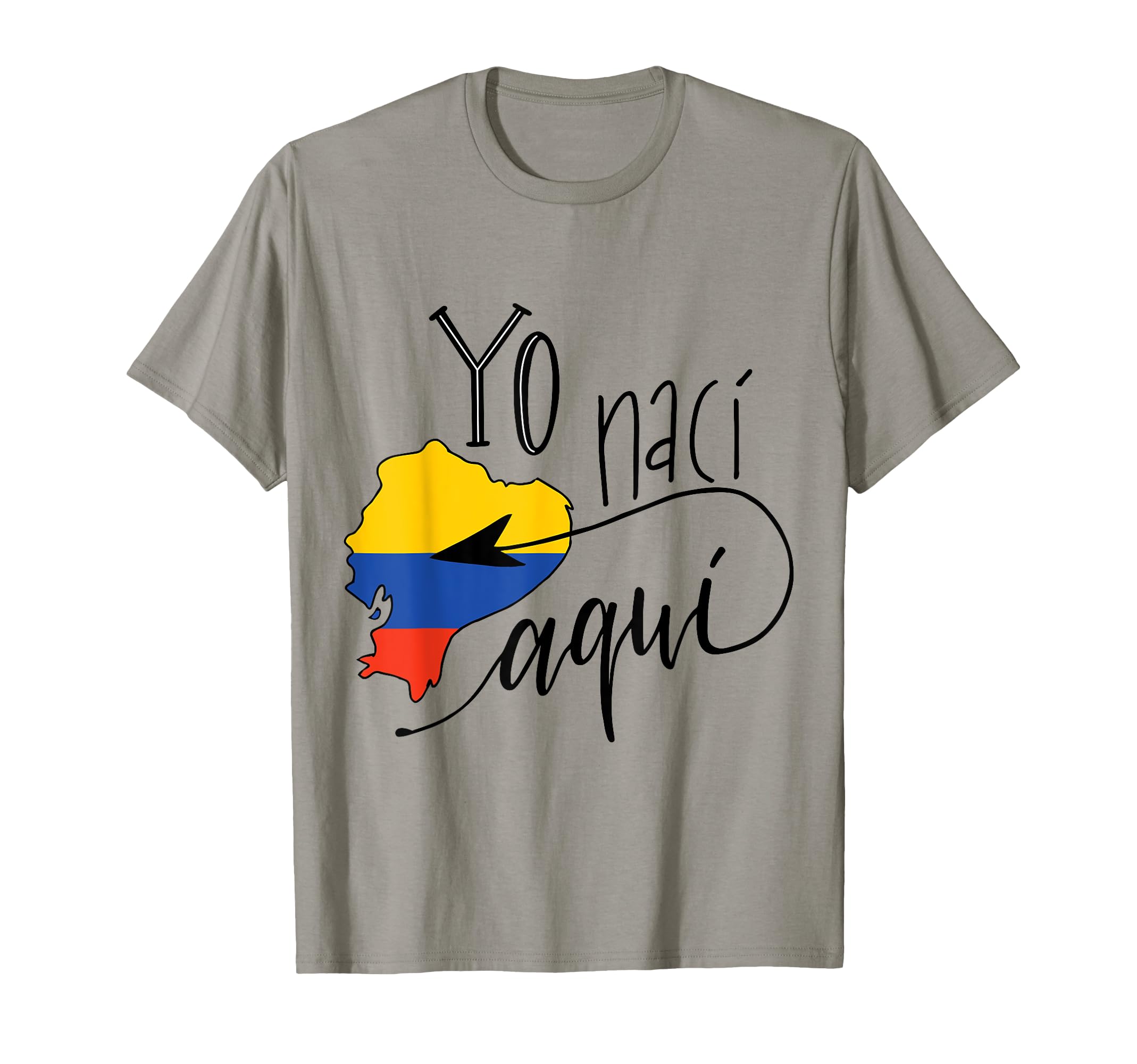 Yo Naci Aqui Ecuador Camiseta Soccer T-Shirt - Trendy Graphic Men Women