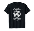Oregon Soccer Distressed 90S T-Shirt - Graphic Print Unisex