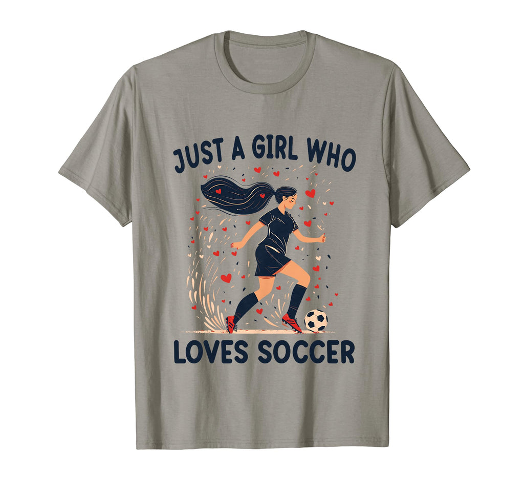 Soccer Lovers Gift Just Who Loves T-Shirt - Custom Art Print Men Women