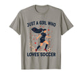 Soccer Lovers Gift Just Who Loves T-Shirt - Custom Art Print Men Women