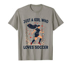 Soccer Lovers Gift Just Who Loves T-Shirt - Custom Art Print Men Women
