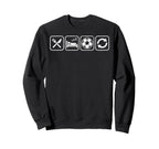 Eat Sleep Soccer Repet Goalie Sweatshirt - Streetwear Style Men Women