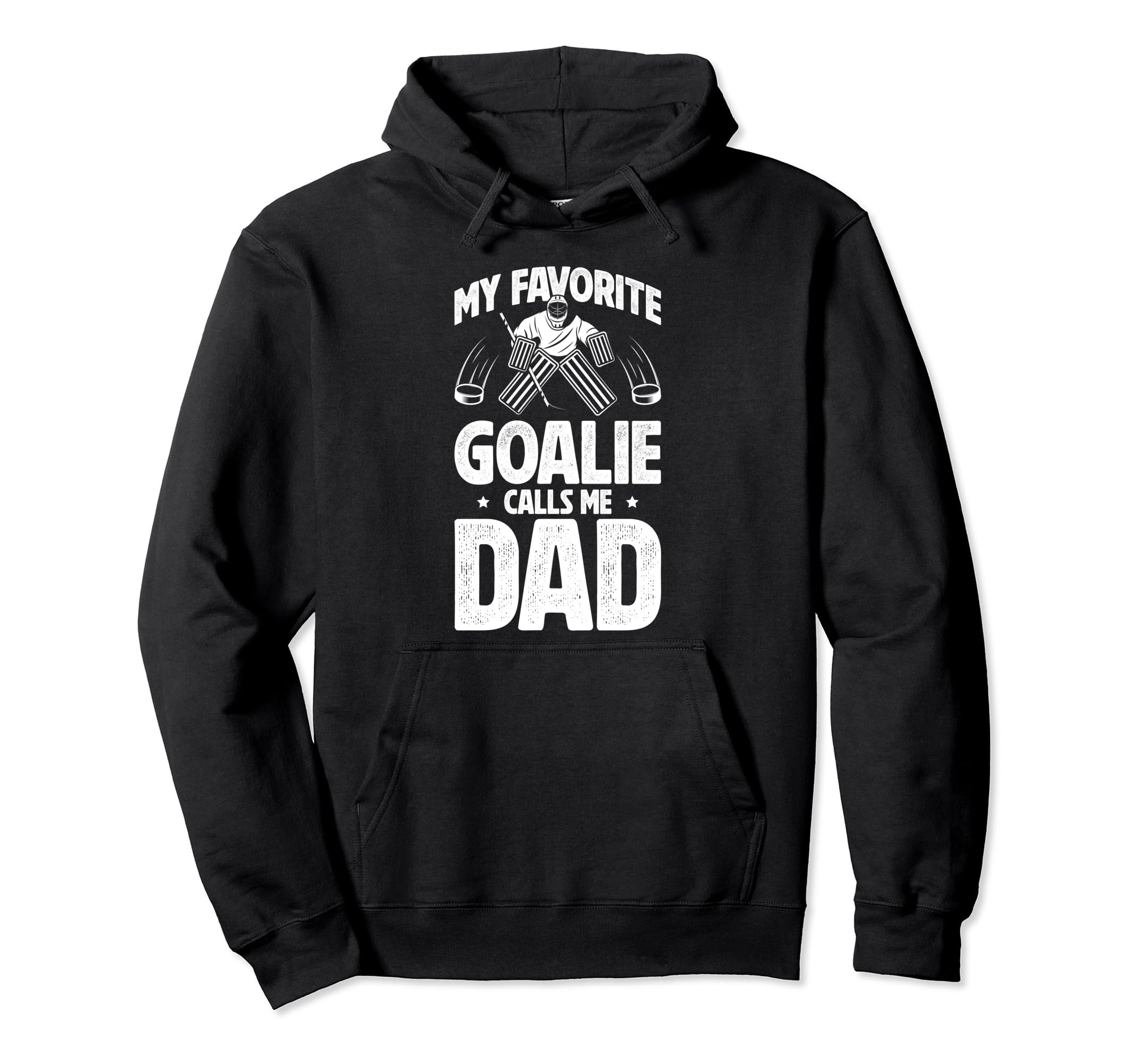 My Favorite Ice Hockey Goalie Dad Hockey Hoodie - Aesthetic Graphic Unisex