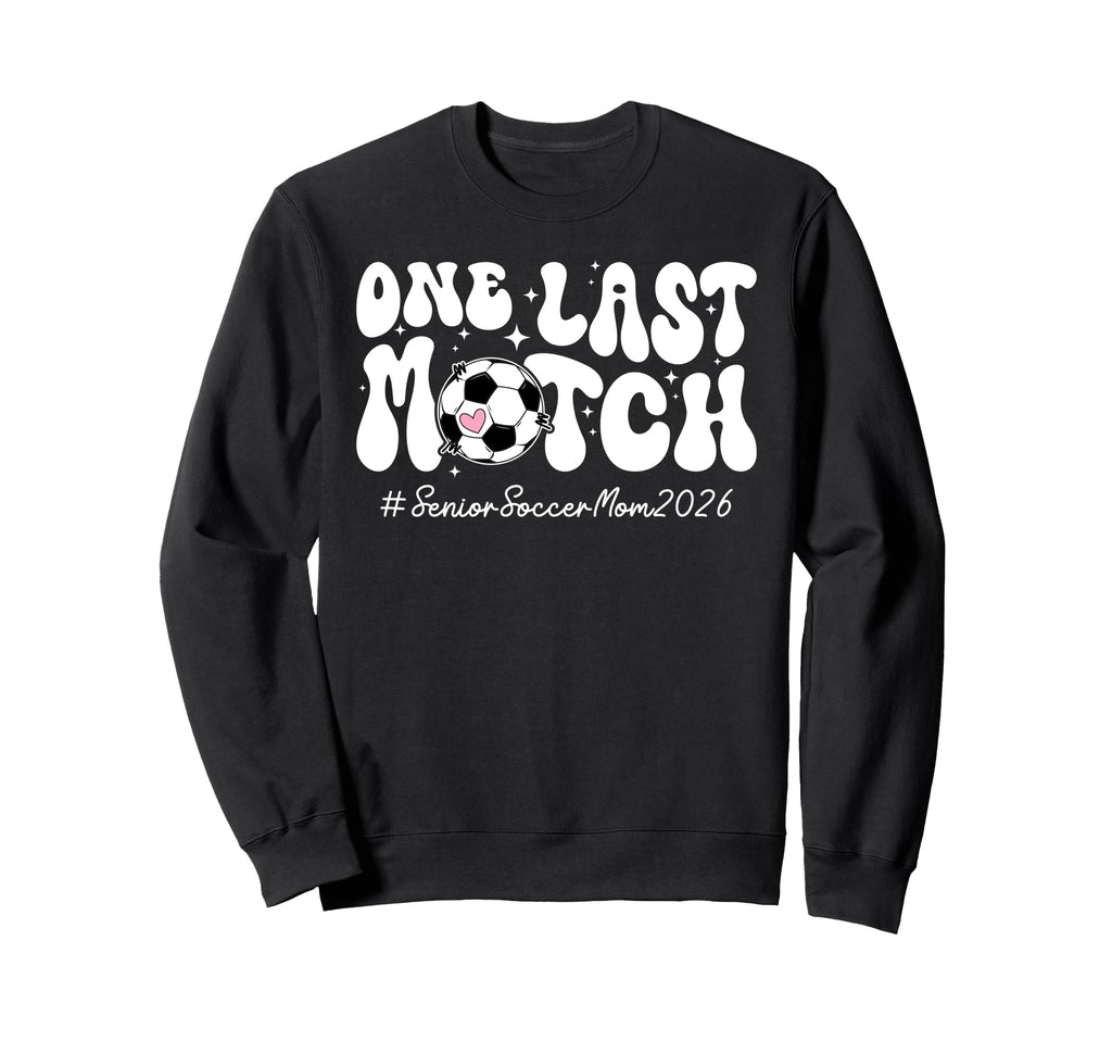 Groovy Soccer Senior Mom 2026 Sweatshirt - Casual Everyday Wear Men Women