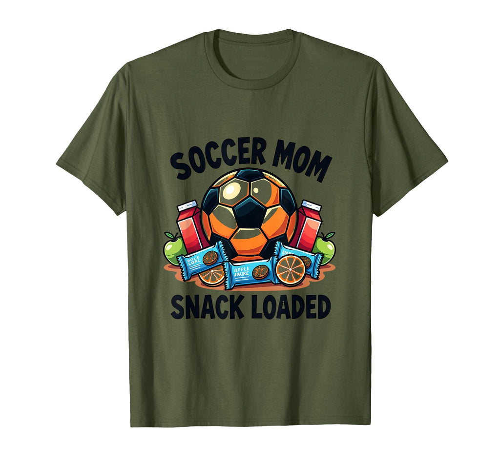 Soccer Mom Snack Loaded Fun T-Shirt - Graphic Print Men Women