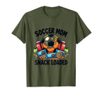 Soccer Mom Snack Loaded Fun T-Shirt - Graphic Print Men Women