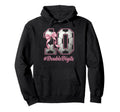 Bow Soccer Football Double Digits Hoodie - Fun Novelty Design for Adults