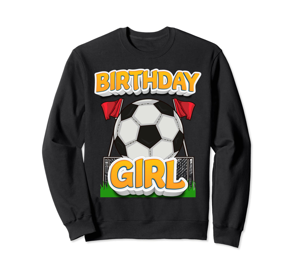 Soccer Birthday Birthday Soccer Sweatshirt - Aesthetic Graphic Unisex
