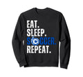 Soccer Lover Themed Tees Eat Sweatshirt - Custom Art Print for Adults