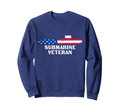 Submarine Veteran U S Flag Sweatshirt - Streetwear Style for Adults