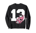 13 Soccer Birthday Gift Soccer Sweatshirt - Fun Novelty Design for Adults