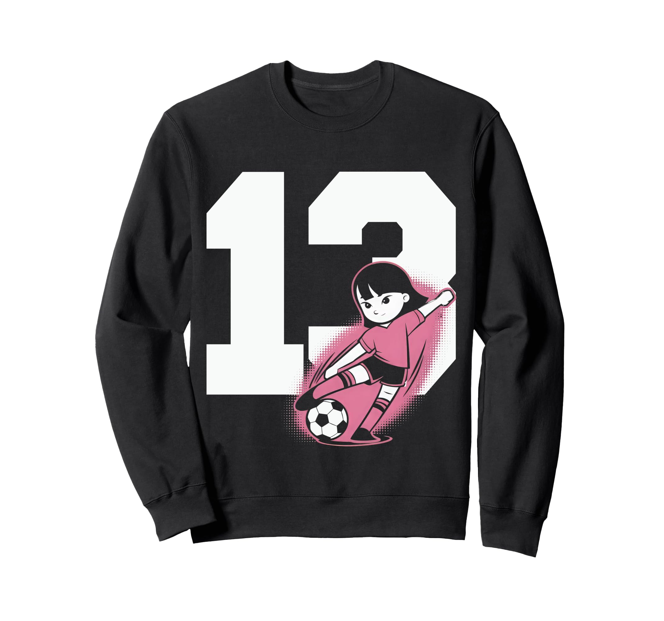 13 Soccer Birthday Gift Soccer Sweatshirt - Fun Novelty Design for Adults