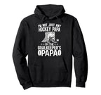 Im Ice Hockey Goalkeeper Papa Ice Hoodie - Aesthetic Graphic for Adults