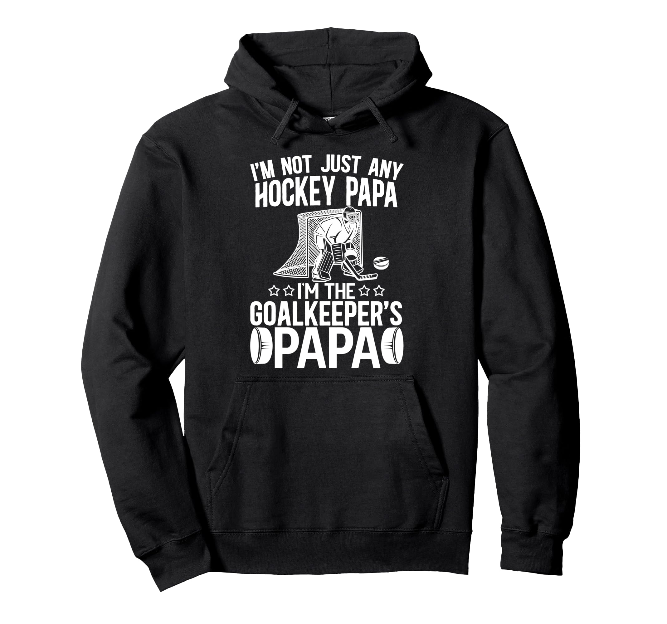 Im Ice Hockey Goalkeeper Papa Ice Hoodie - Aesthetic Graphic for Adults