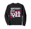 11 Year Old Birthday Soccer Party 11Th Sweatshirt - Unique Graphic Unisex