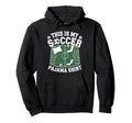 This Is My Soccer Pajama Players Teens Hoodie - Graphic Print Unisex