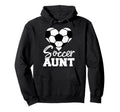 Soccer Aunt Heart Funny Heartfelt Love Hoodie - Custom Art Print Unisex
