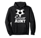 Soccer Aunt Heart Funny Heartfelt Love Hoodie - Custom Art Print Unisex