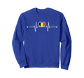 Belgium Soccer Heartbeat Belgie Sweatshirt - Minimalist Print Men Women