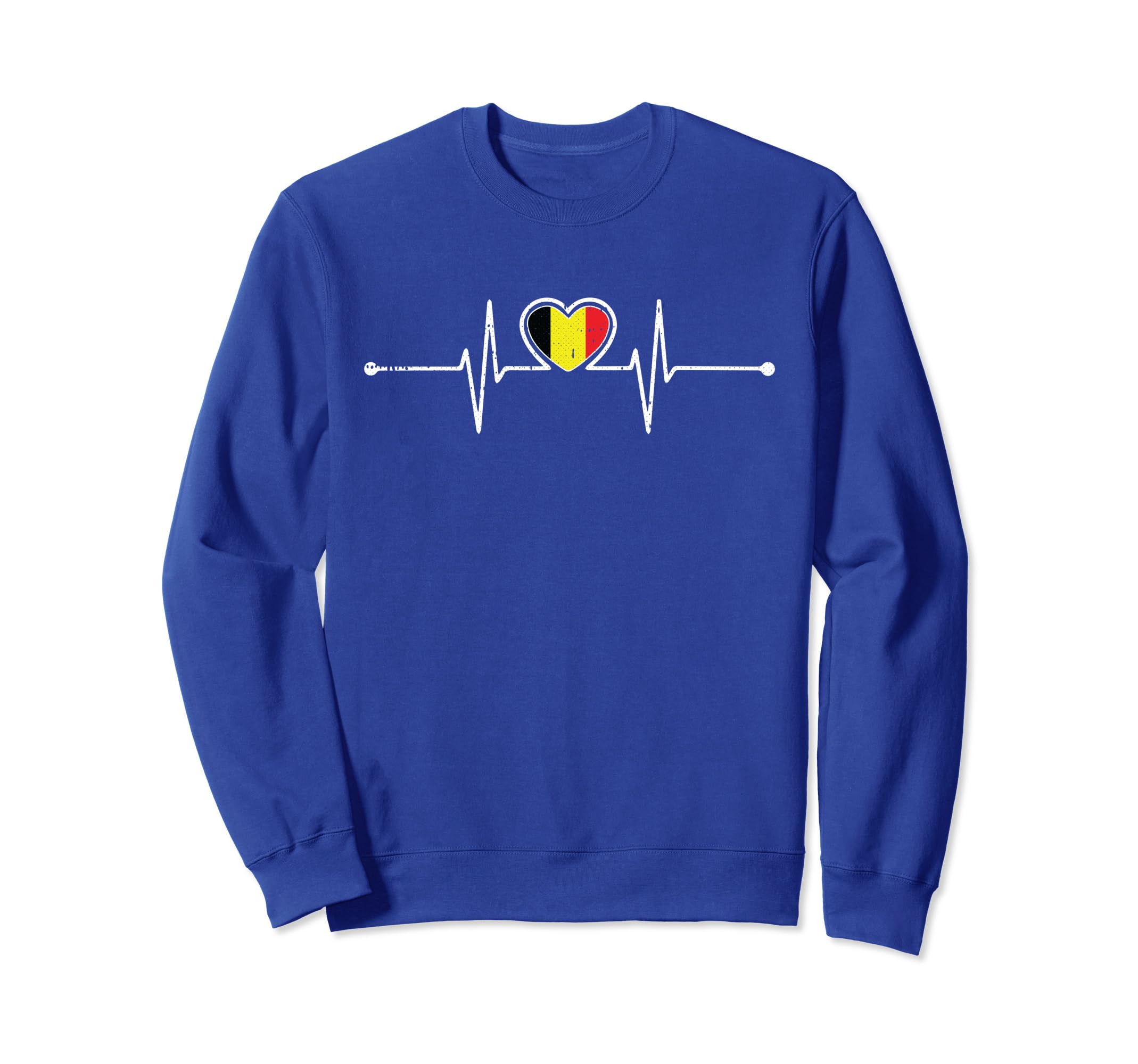 Belgium Soccer Heartbeat Belgie Sweatshirt - Minimalist Print Men Women