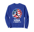 American Flag Soccer Team Soccer 2024 Sweatshirt - Aesthetic Graphic Unisex