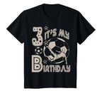 Love Soccer Great Football Aged 3 T-Shirt - Casual Everyday Wear Unisex