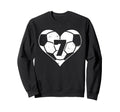 Soccer Number 7 Jersey Funny Soccer Sweatshirt - Trendy Graphic for Adults
