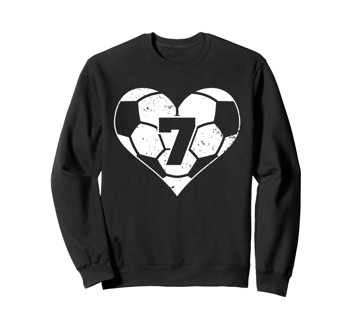 Soccer Number 7 Jersey Funny Soccer Sweatshirt - Trendy Graphic for Adults