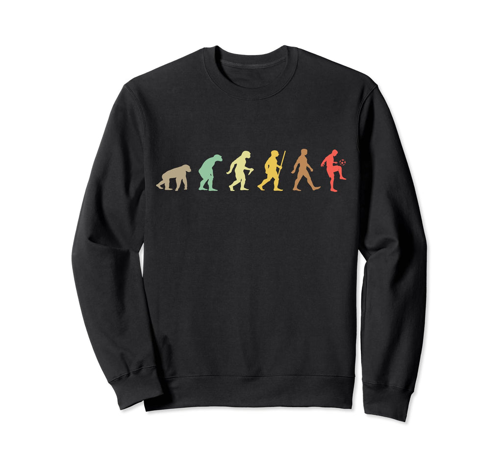 Football Soccer Evolution Sweatshirt - Novelty Apparel for Adults