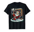 Santa Claus Soccer Goalie Sports T-Shirt - Aesthetic Graphic for Adults