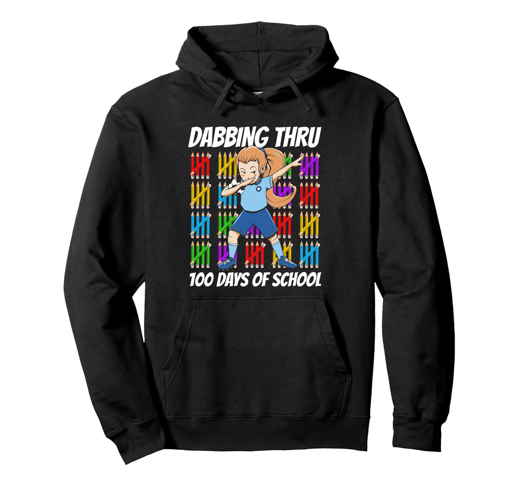 100 Days School Soccer Hoodie - Graphic Print Men Women