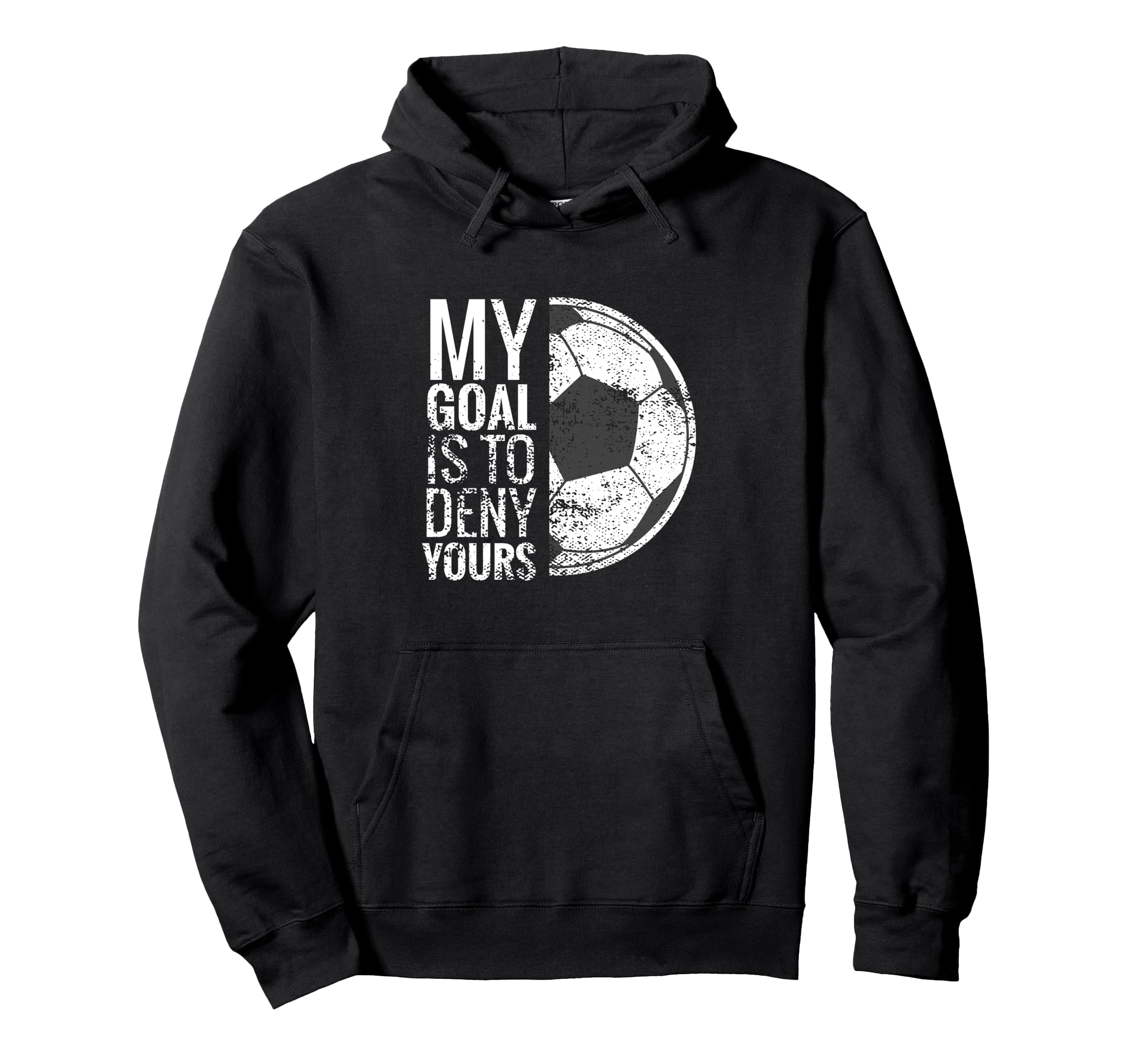 Funny Goalkeeper Soccer Hoodie - Graphic Print for Adults