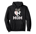Ball Mom Baseball Soccer Heart Hoodie - Casual Everyday Wear Men Women