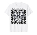 Just Who Loves Soccer Mom Coquette Bow T-Shirt - Trendy Graphic Men Women