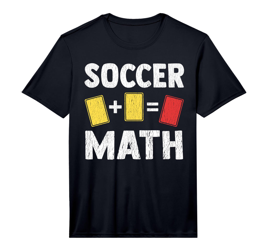 Funny Soccer Math Two Yellow Cards T-Shirt - Casual Everyday Wear Unisex
