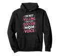 Soccer Mom Voice Funny Soccer Hoodie - Aesthetic Graphic for Adults