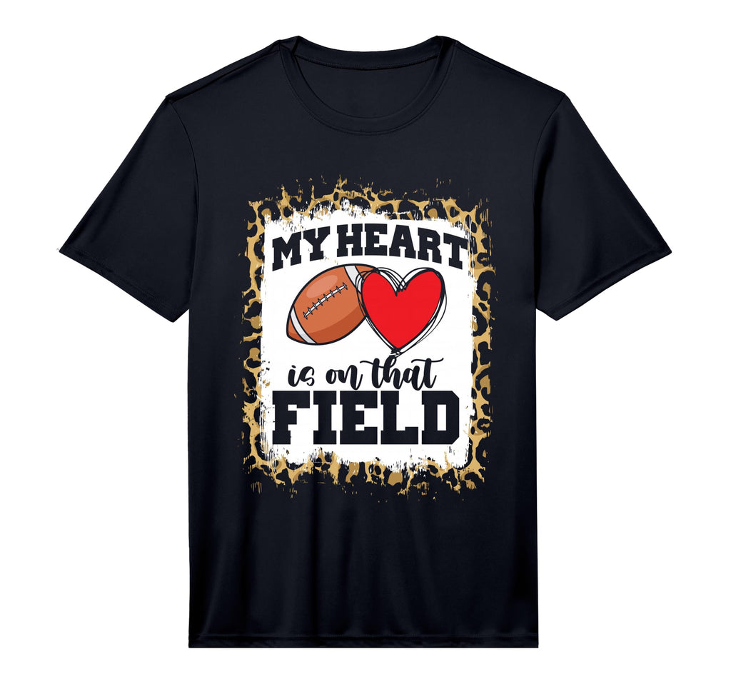 Football Player Mama Leopard Cheetah T-Shirt - Casual Everyday Wear Unisex